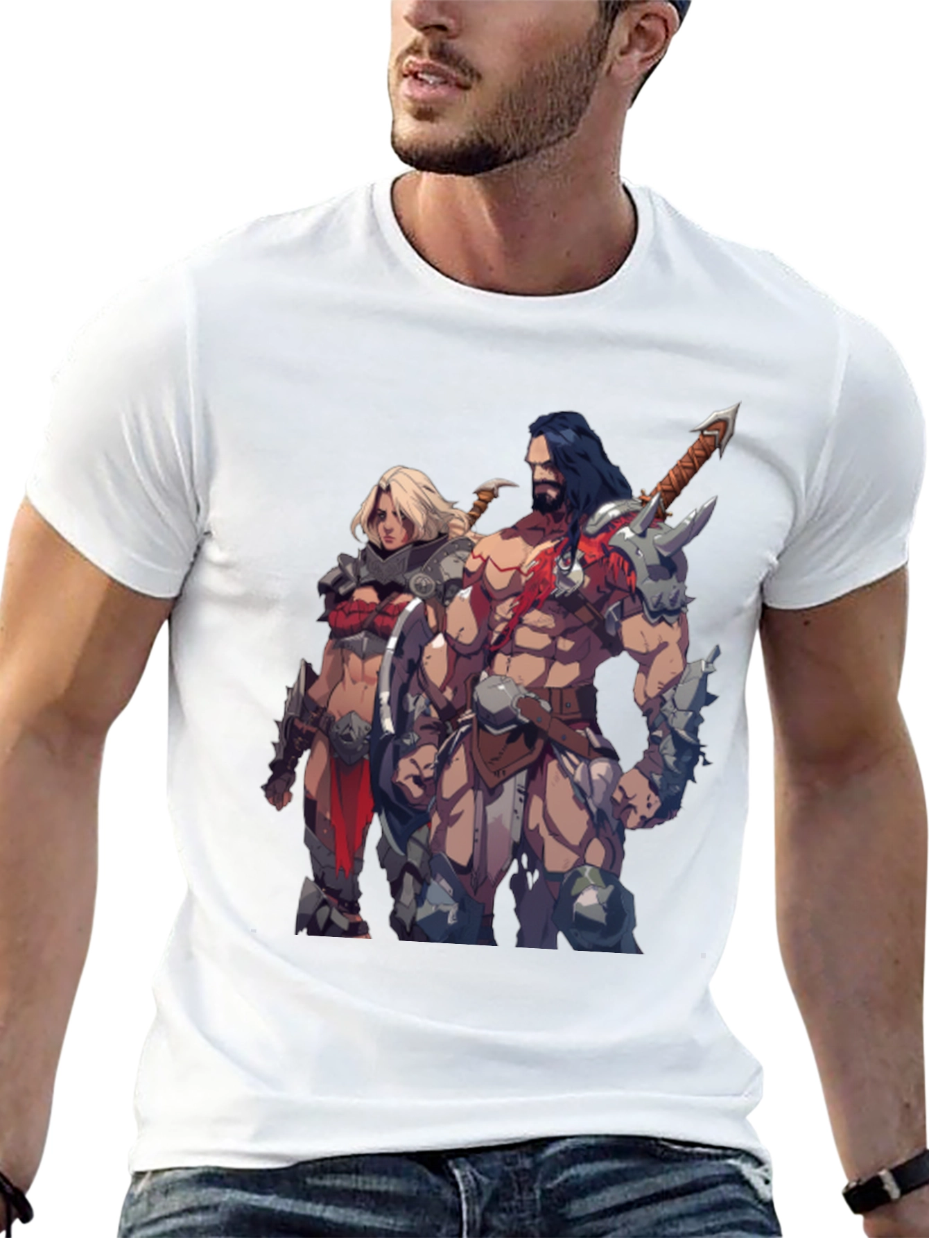 Fantasy Warriors Black T-Shirt