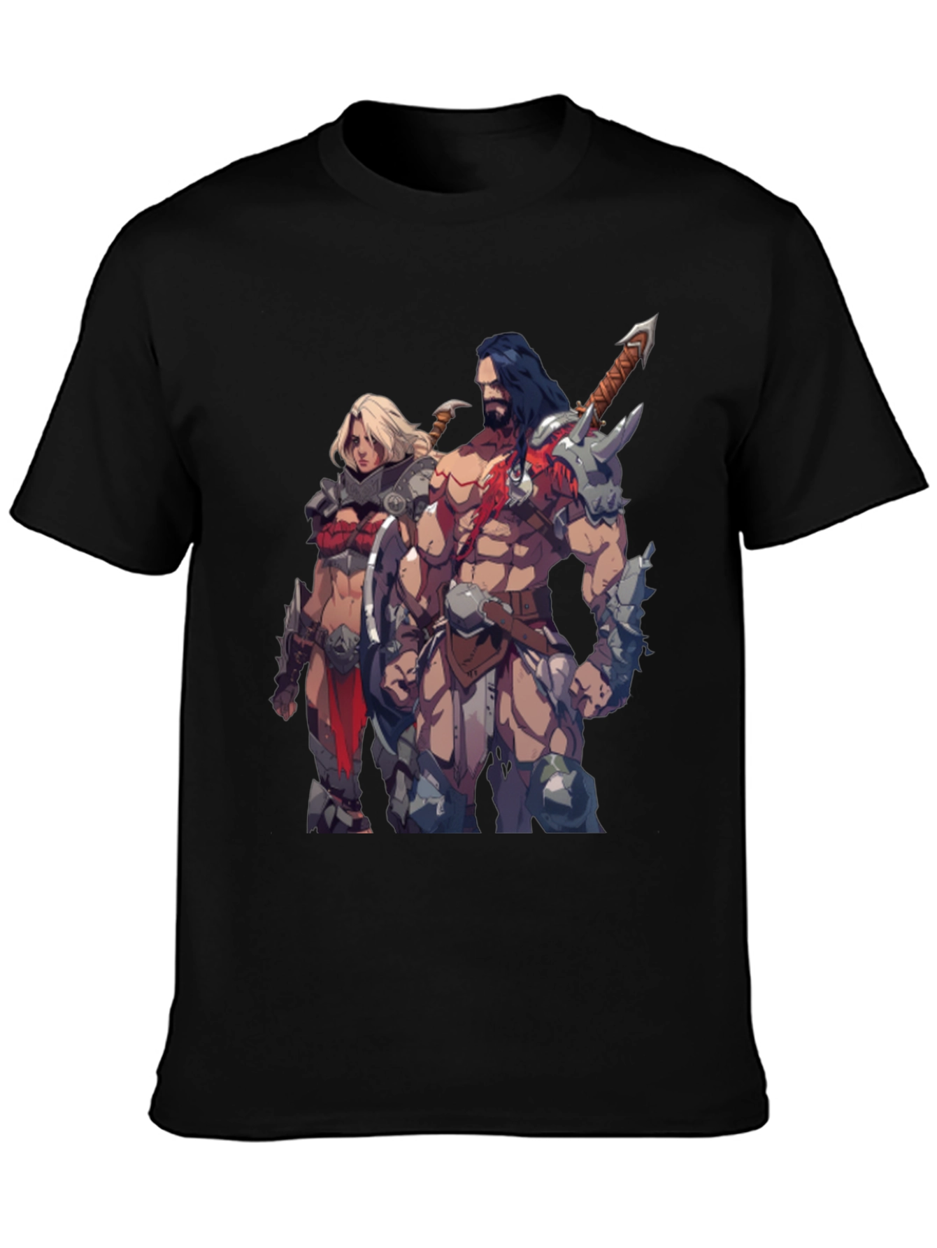Fantasy Warriors Black T-Shirt