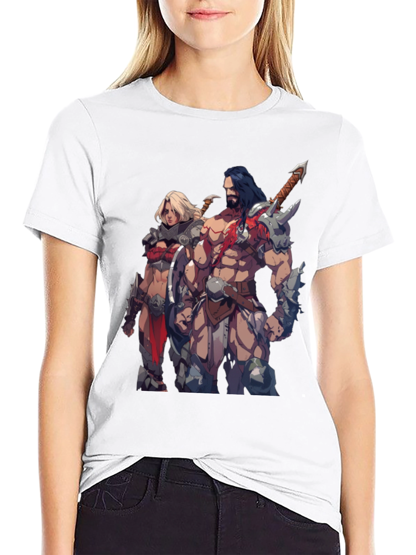 Fantasy Warriors Black T-Shirt