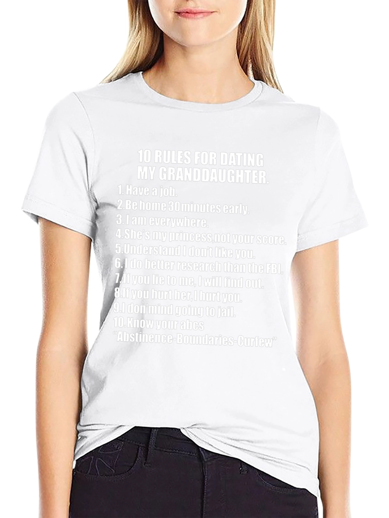 10 Rules for Dating My Granddaughter T-Shirt