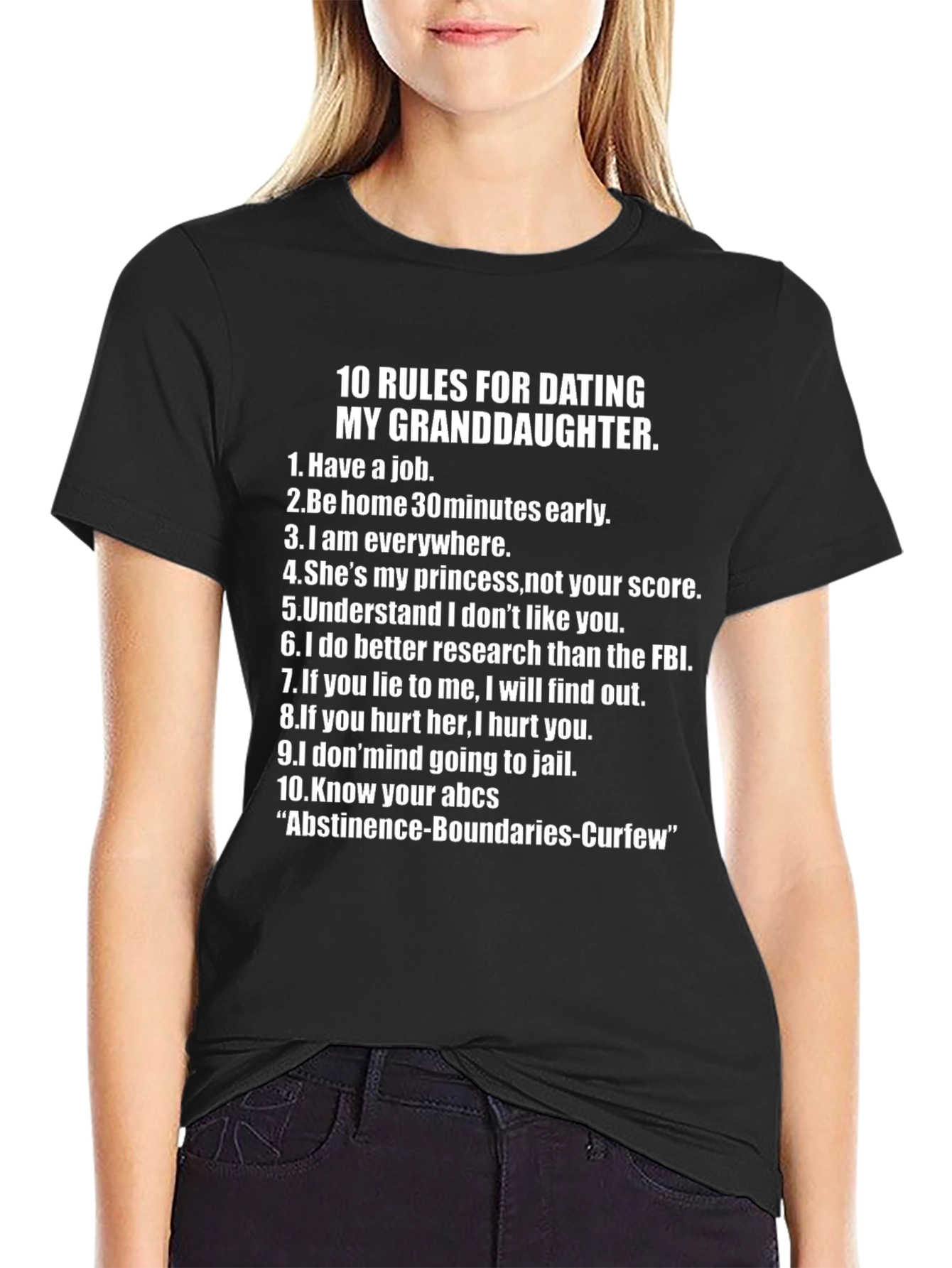 10 Rules for Dating My Granddaughter T-Shirt
