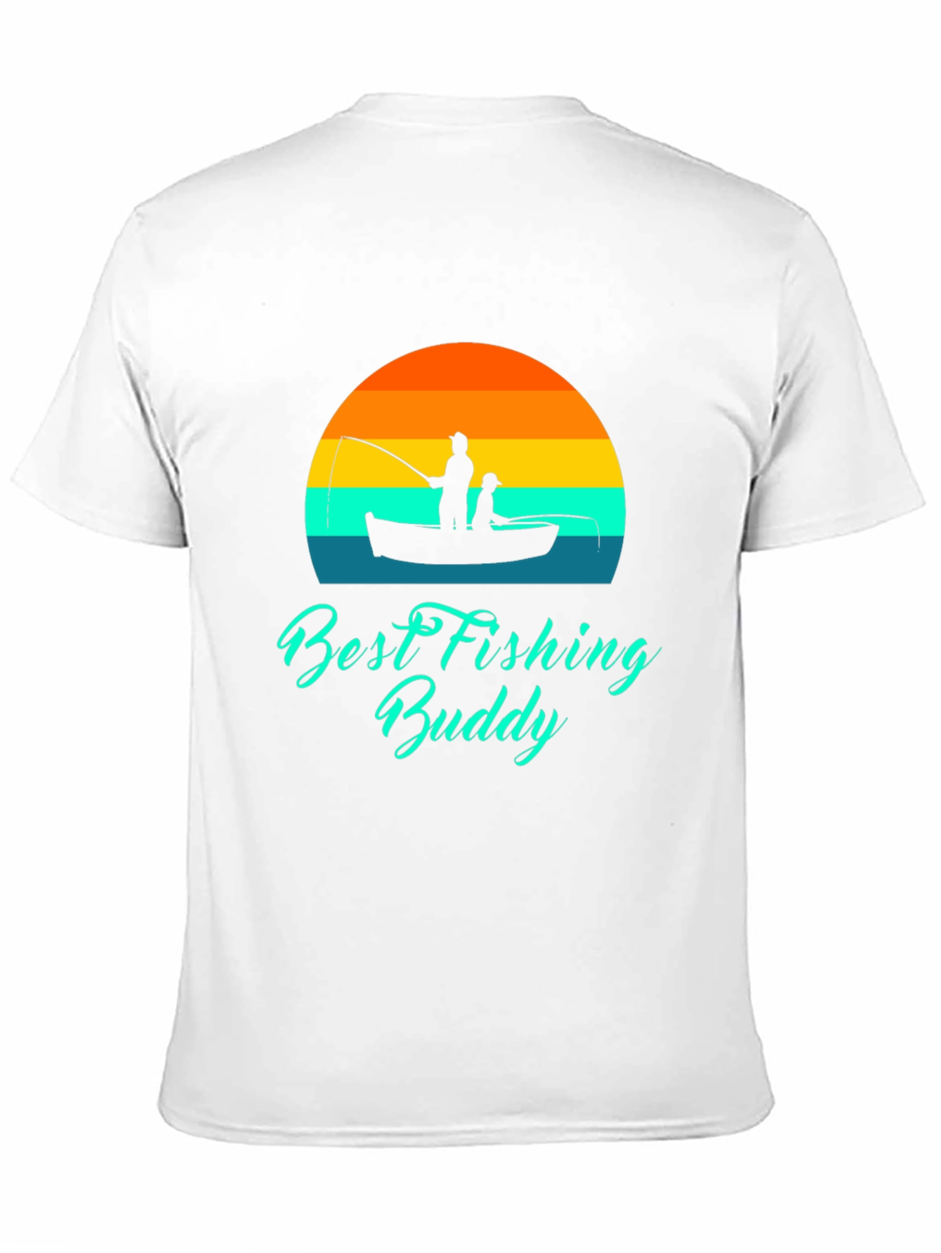 Best Fishing Buddy Graphic Tee - Black Cotton T-Shirt
