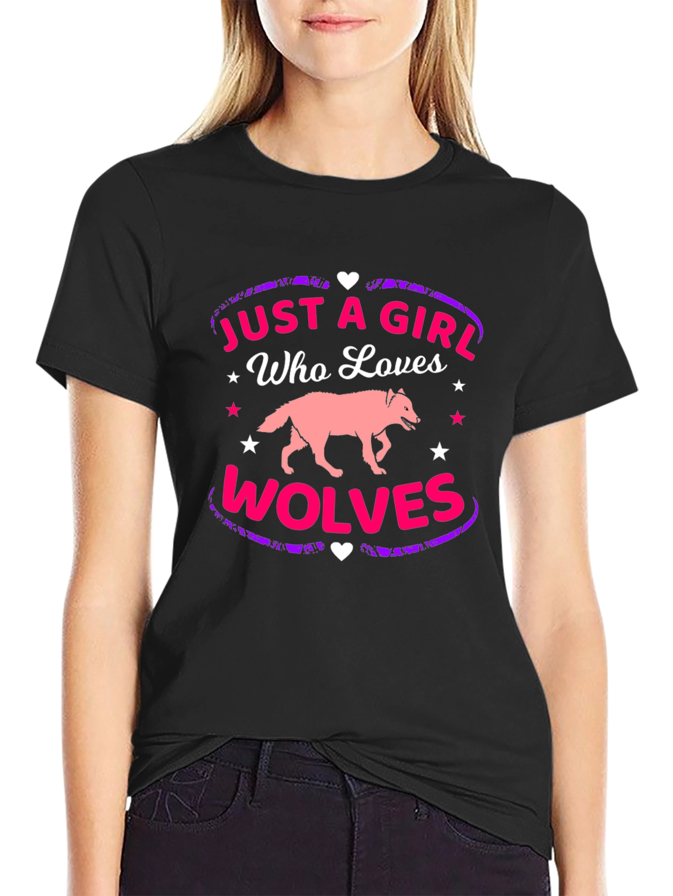 Just A Girl Who Loves Wolves T-Shirt