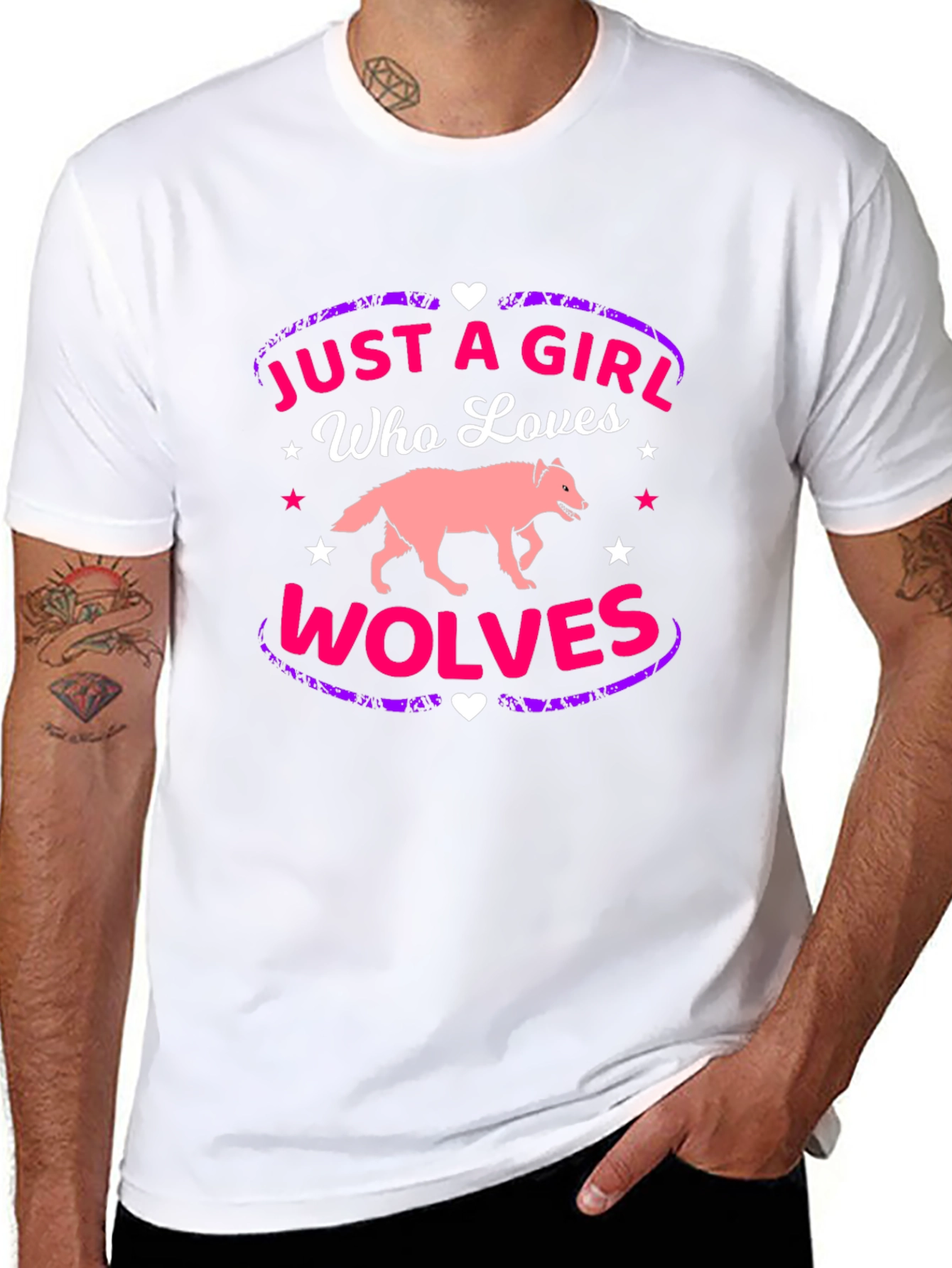 Just A Girl Who Loves Wolves T-Shirt