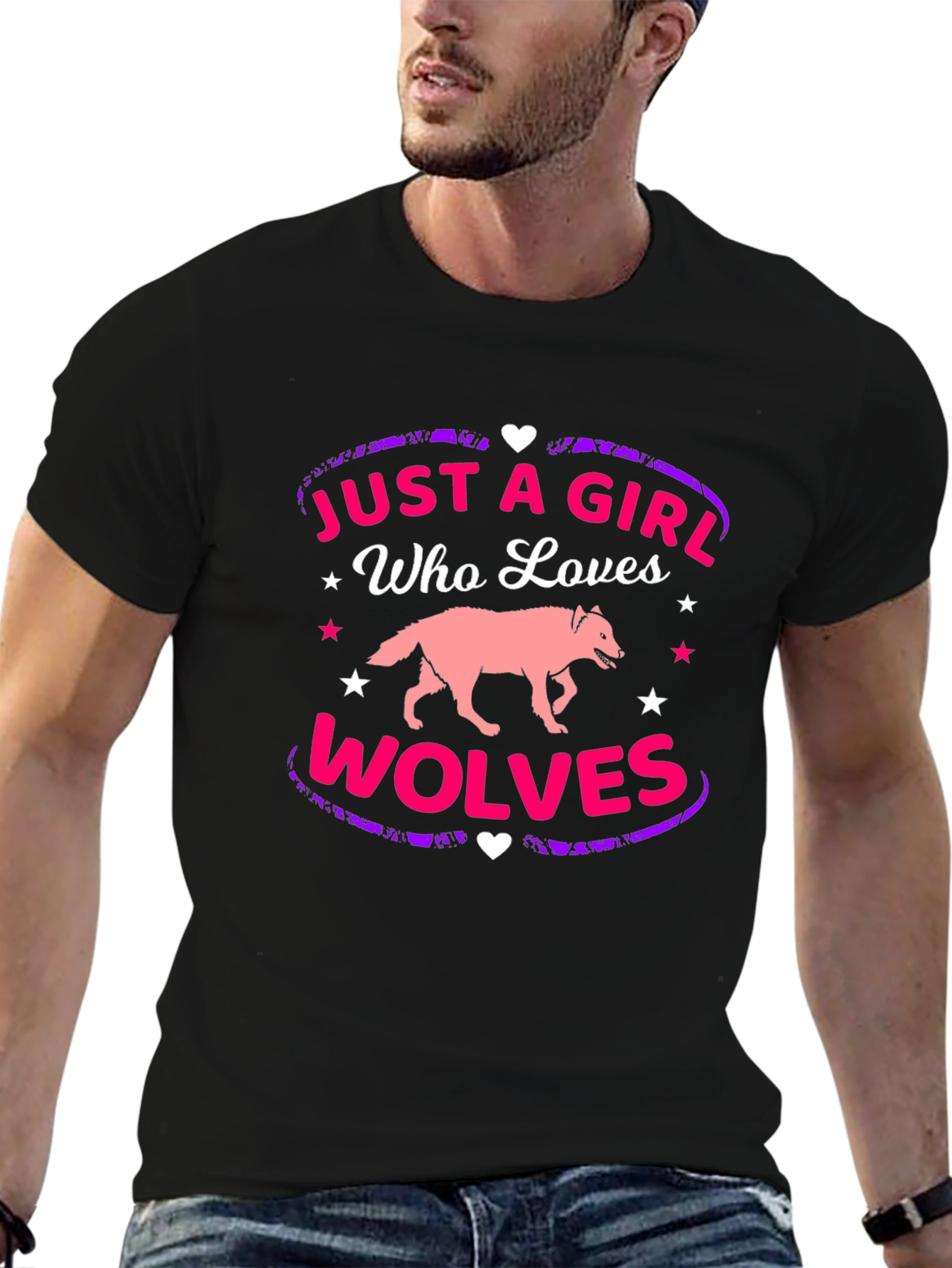 Just A Girl Who Loves Wolves T-Shirt