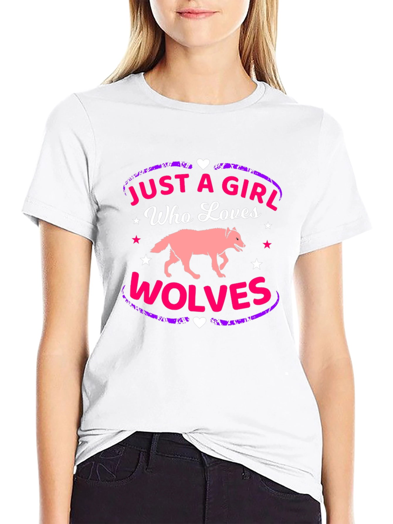 Just A Girl Who Loves Wolves T-Shirt