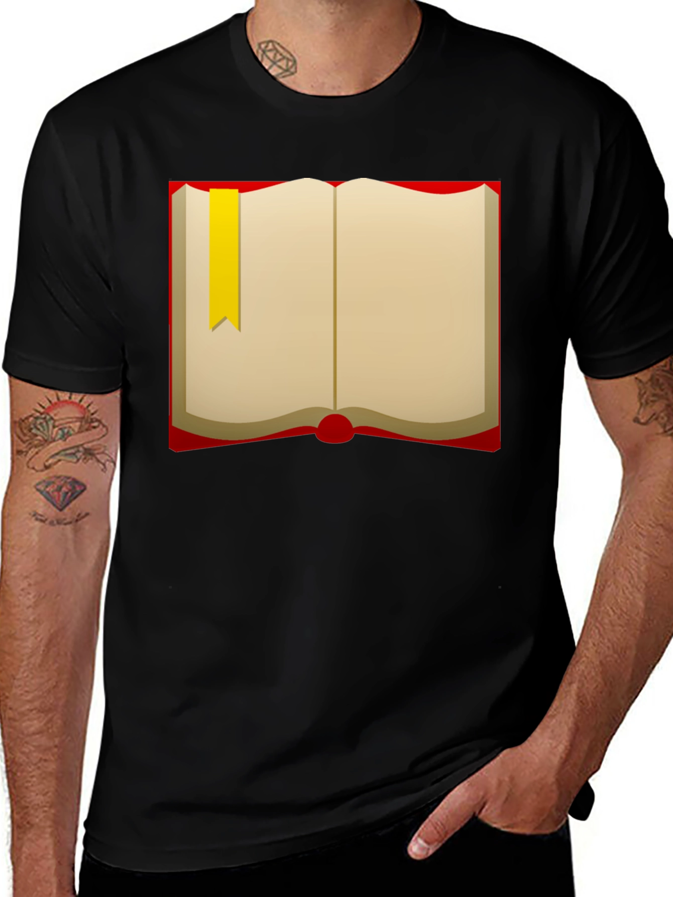 Open Book Graphic T-Shirt