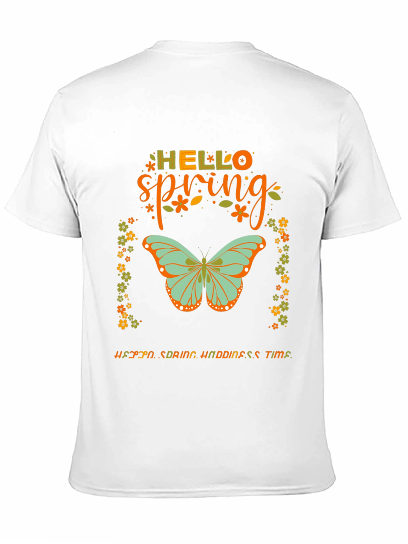 Hello Spring Butterfly Graphic Tee