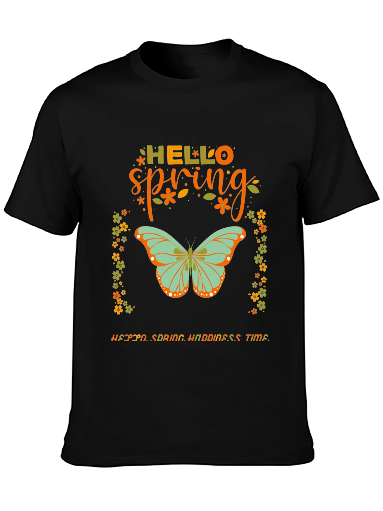 Hello Spring Butterfly Graphic Tee