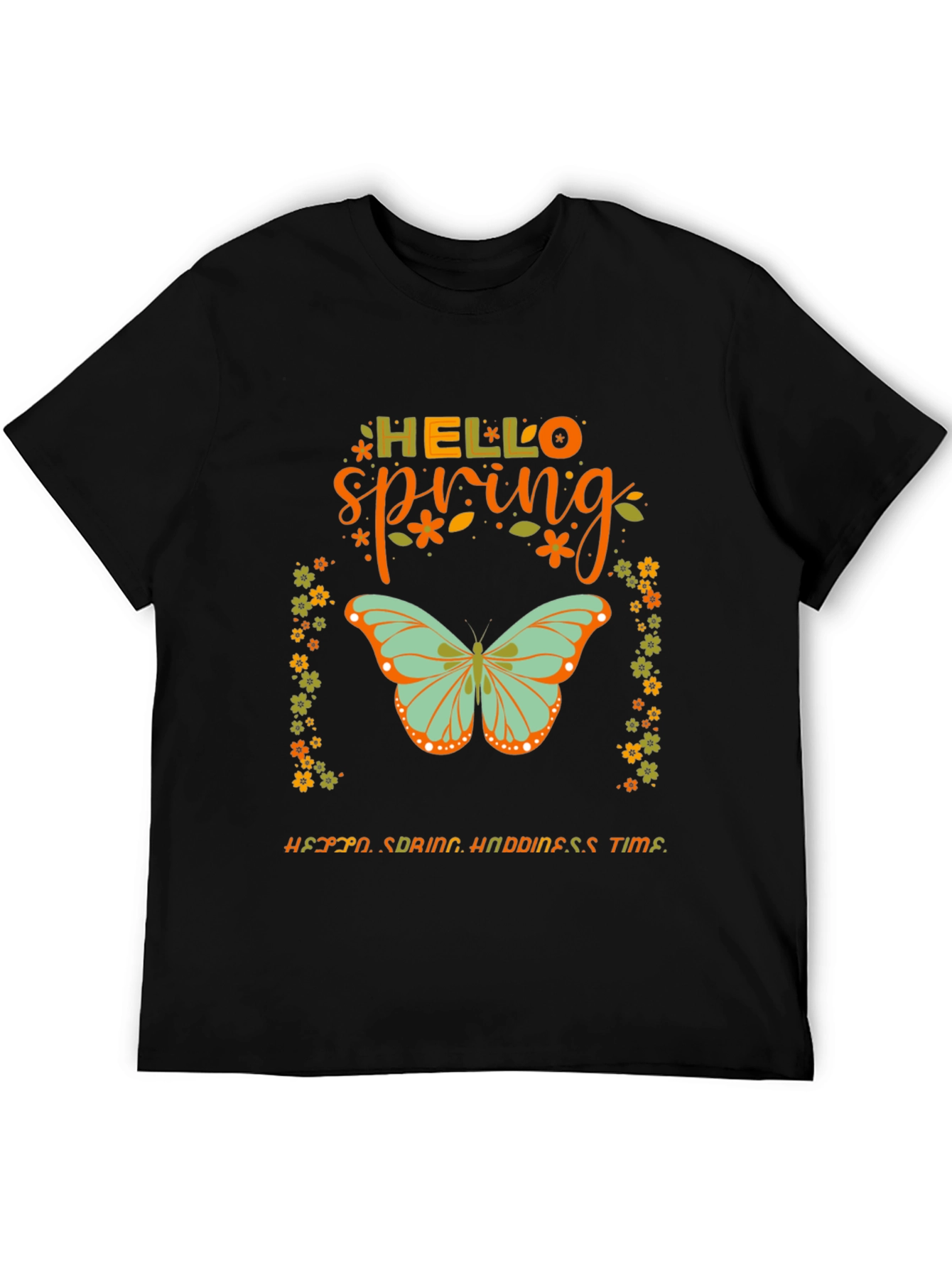 Hello Spring Butterfly Graphic Tee