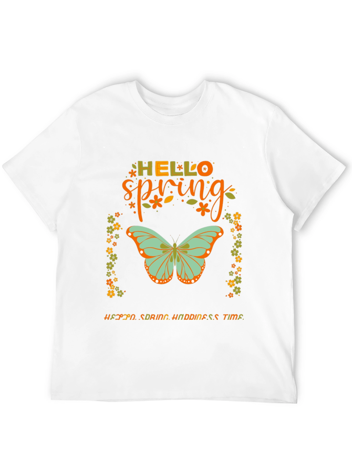 Hello Spring Butterfly Graphic Tee