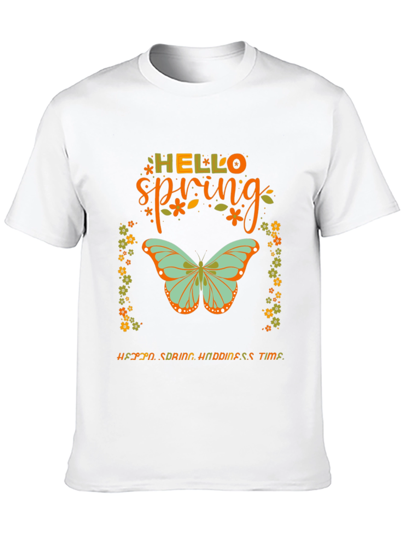 Hello Spring Butterfly Graphic Tee
