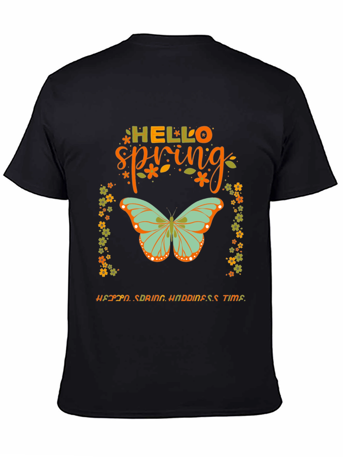 Hello Spring Butterfly Graphic Tee