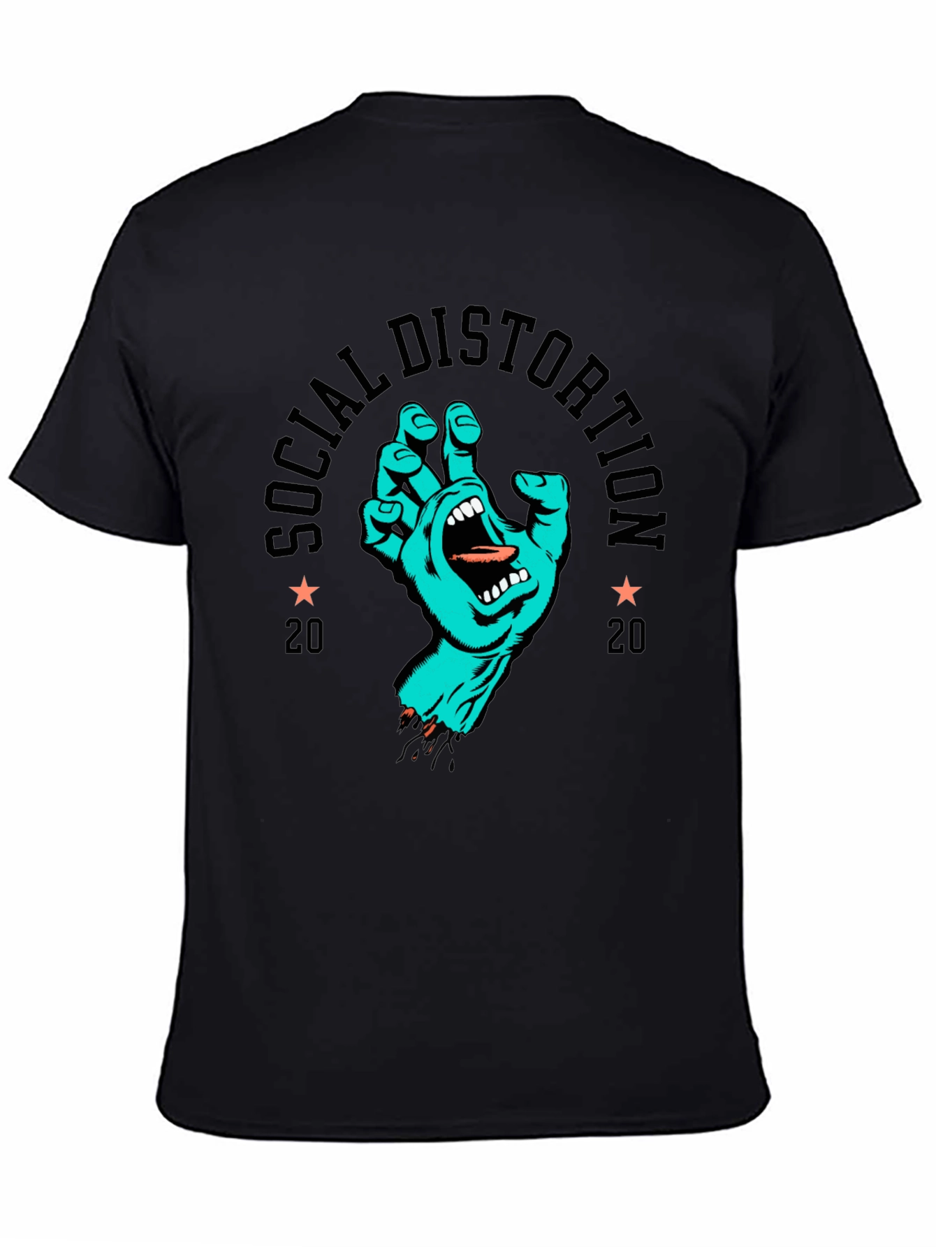 Social Distortion 2020 Graphic Print Black T-Shirt