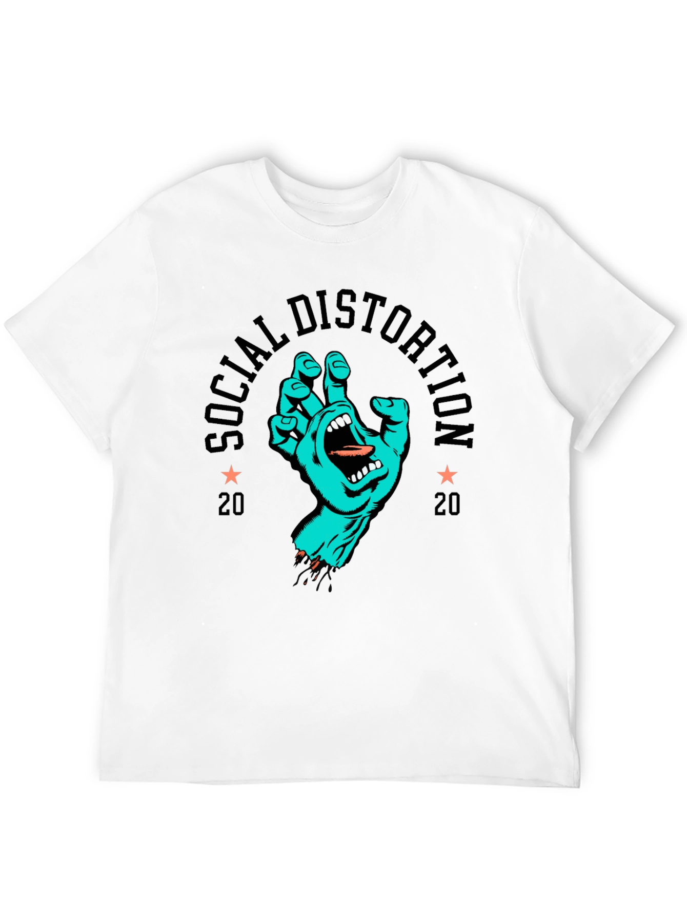 Social Distortion 2020 Graphic Print Black T-Shirt