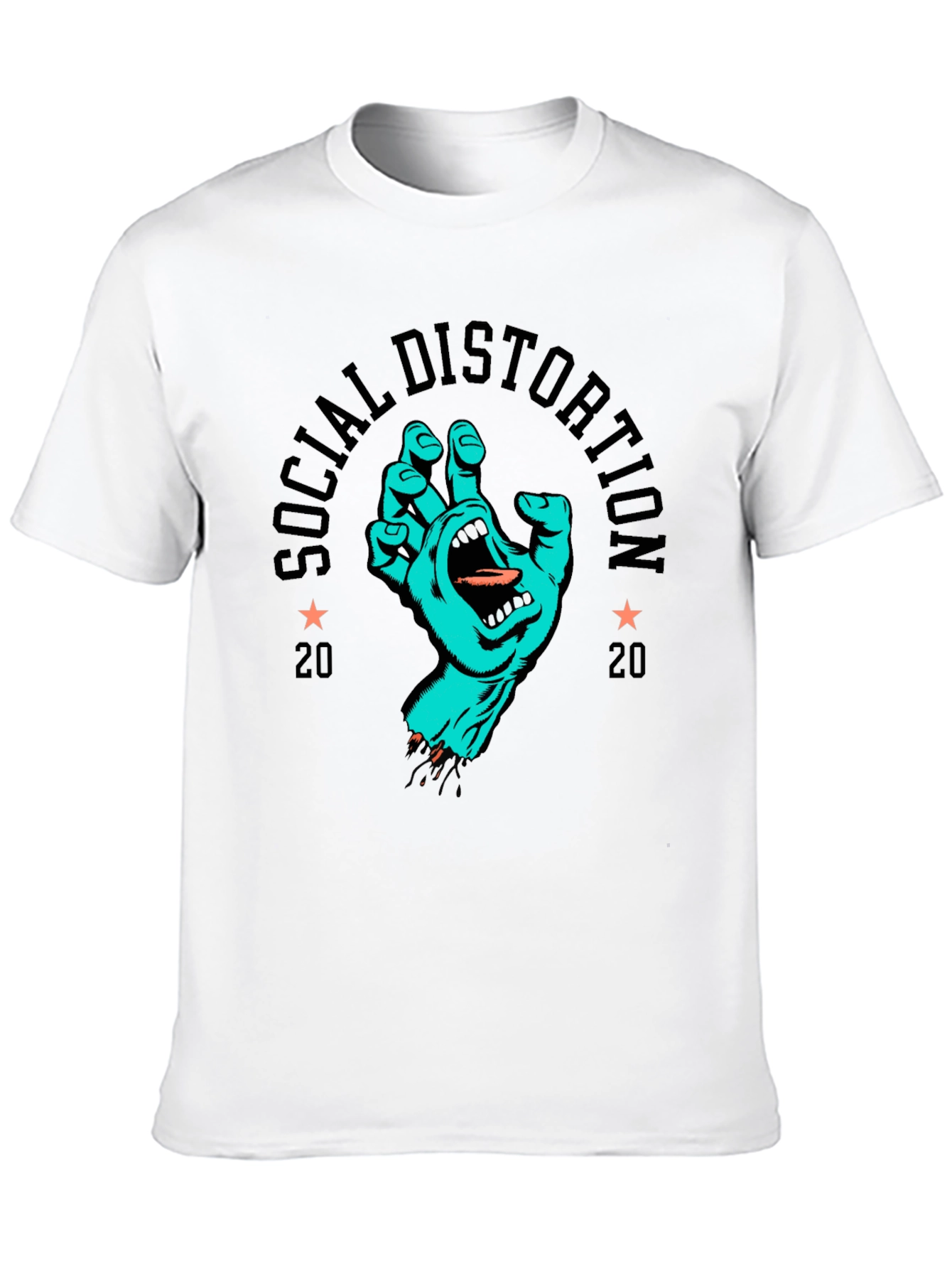 Social Distortion 2020 Graphic Print Black T-Shirt