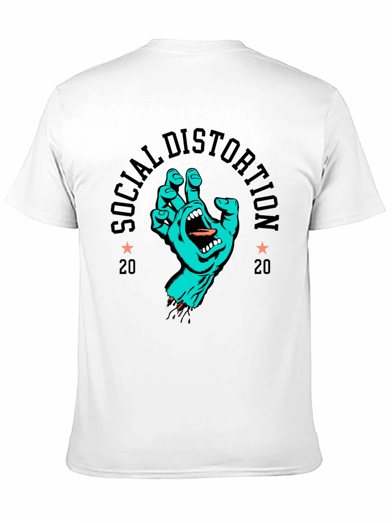 Social Distortion 2020 Graphic Print Black T-Shirt