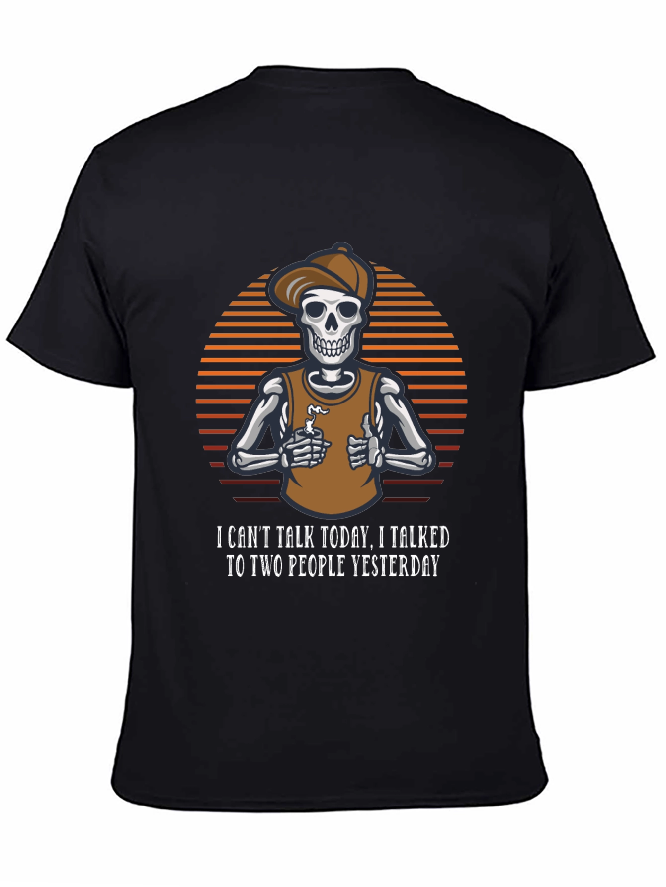 Funny Skeleton T-Shirt - I Cant Talk Today