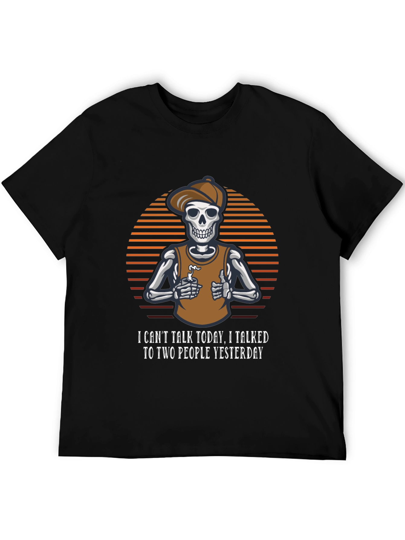 Funny Skeleton T-Shirt - I Cant Talk Today