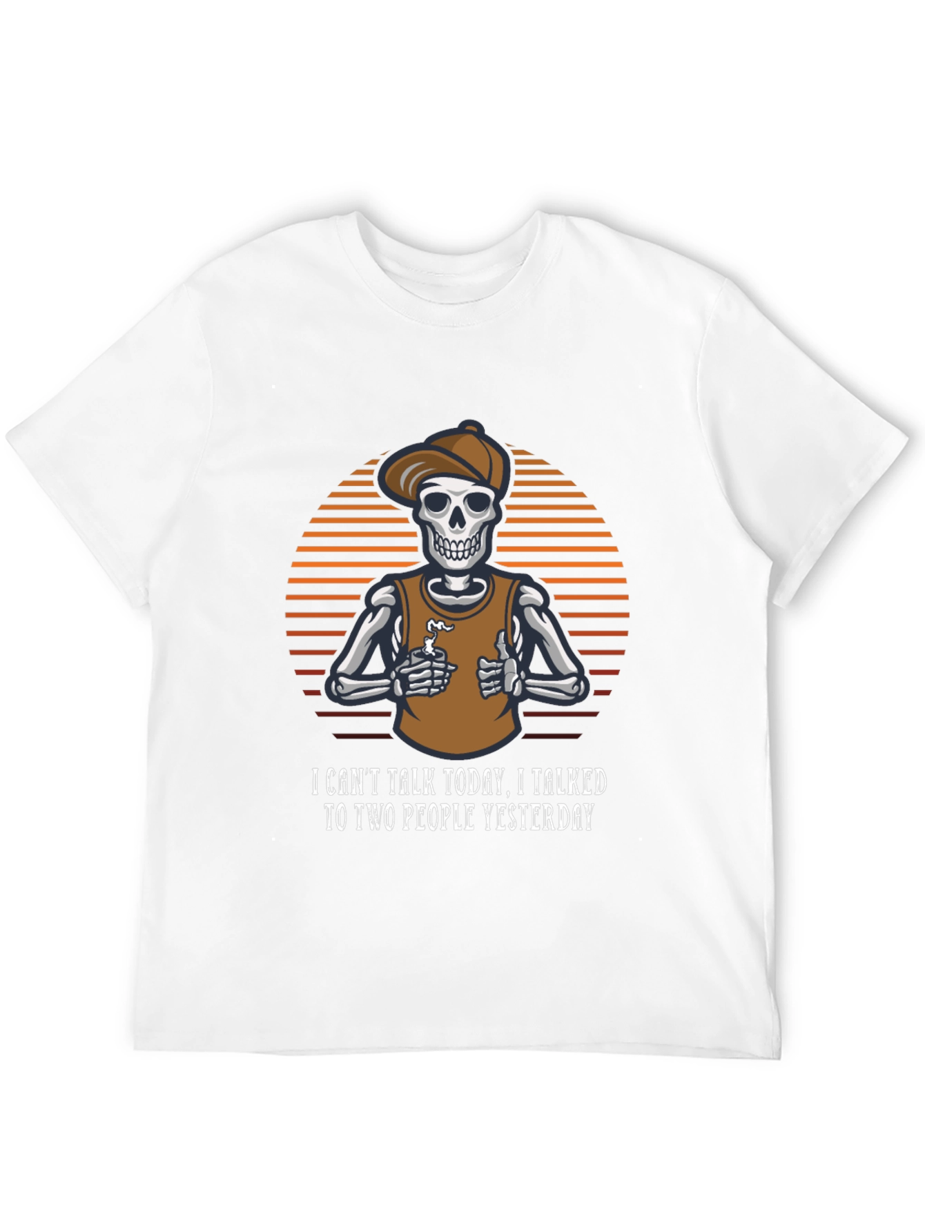 Funny Skeleton T-Shirt - I Cant Talk Today