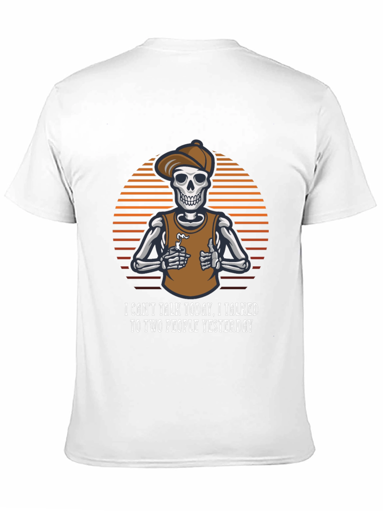 Funny Skeleton T-Shirt - I Cant Talk Today