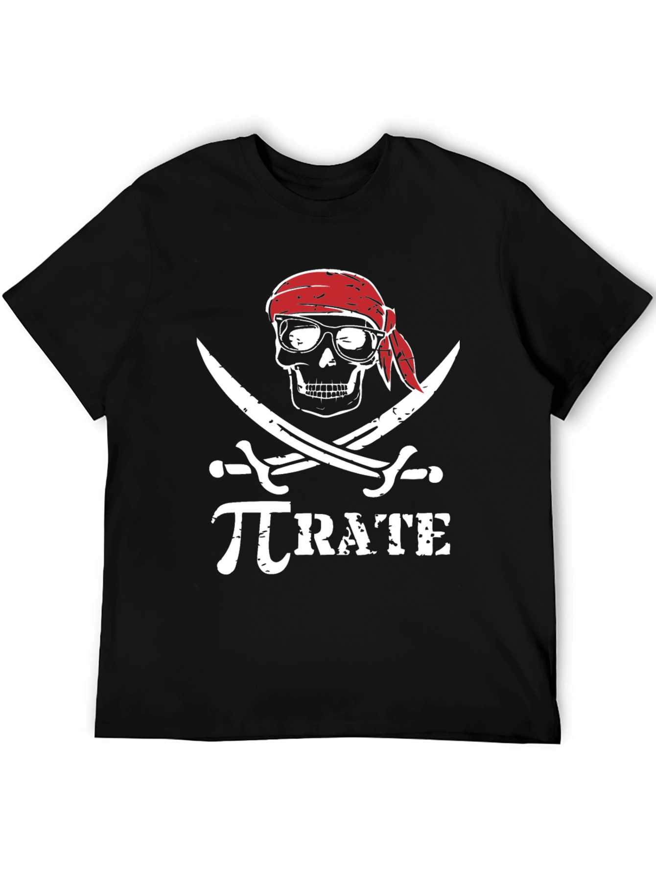 Pi-rate T-Shirt: Mathematical Pirate Skull Graphic Tee
