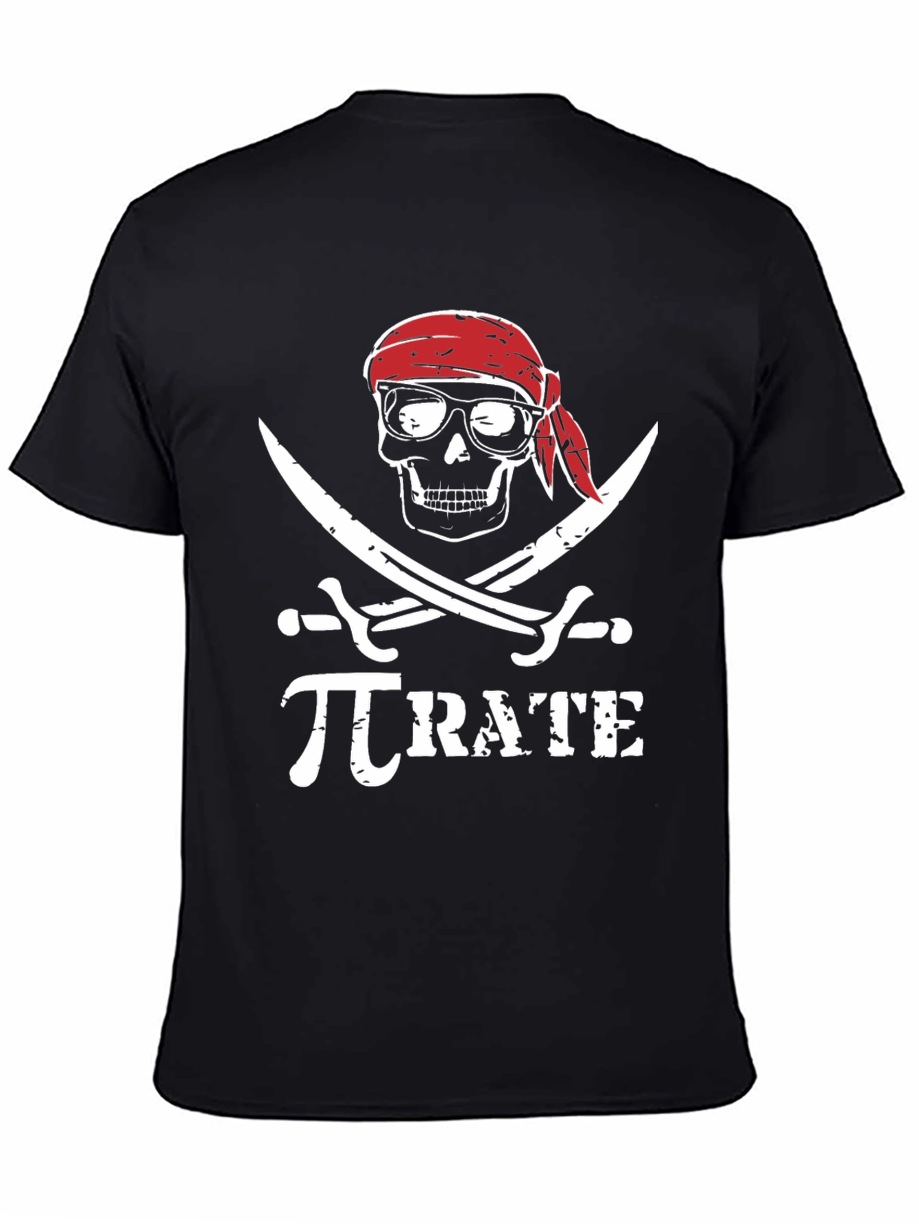 Pi-rate T-Shirt: Mathematical Pirate Skull Graphic Tee