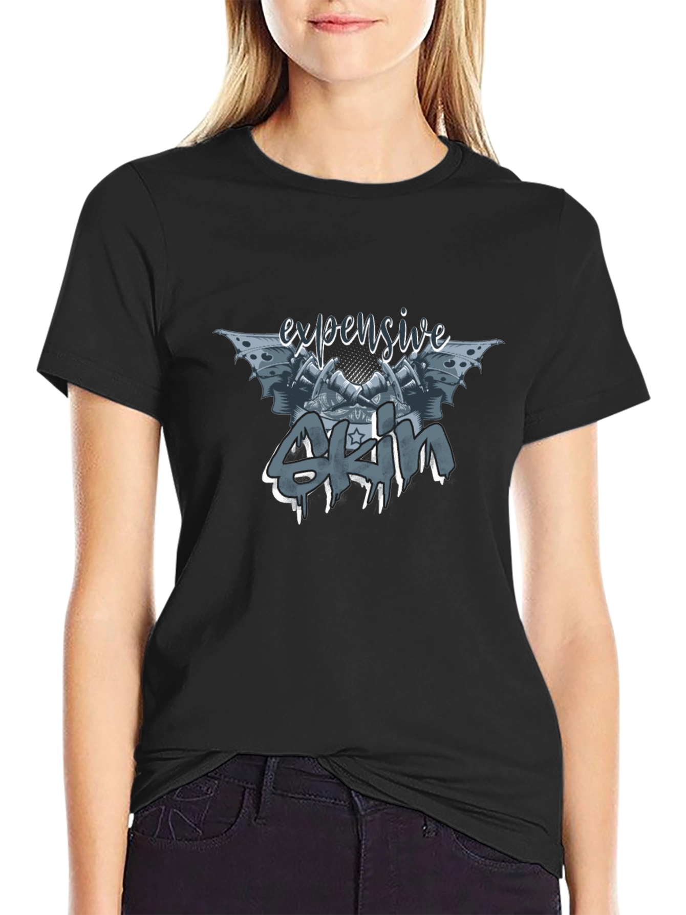 Expensive 4KM Graphic Black T-Shirt