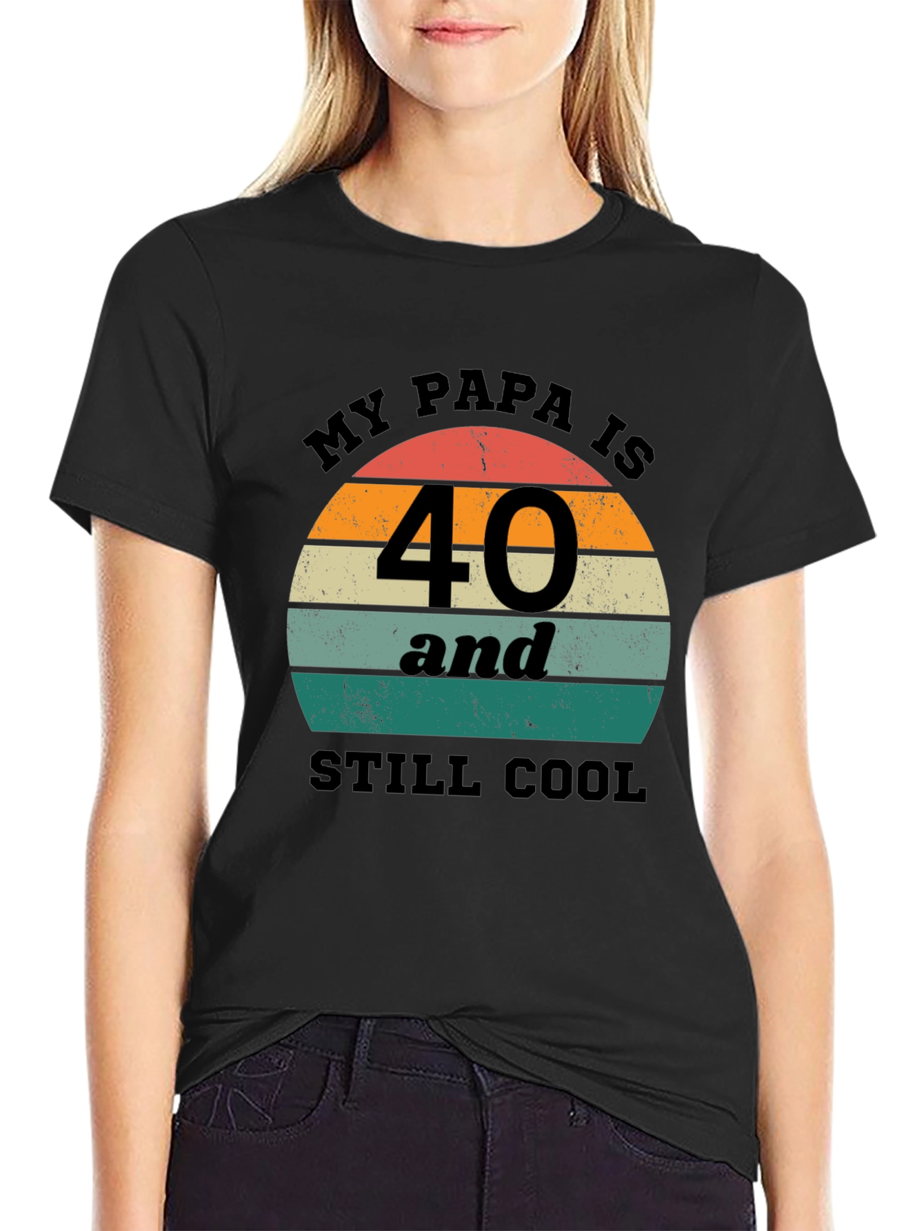 Funny My Papa is 40 Birthday T-Shirt