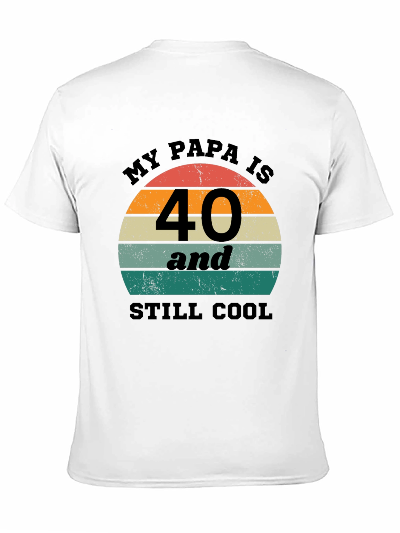 Funny My Papa is 40 Birthday T-Shirt
