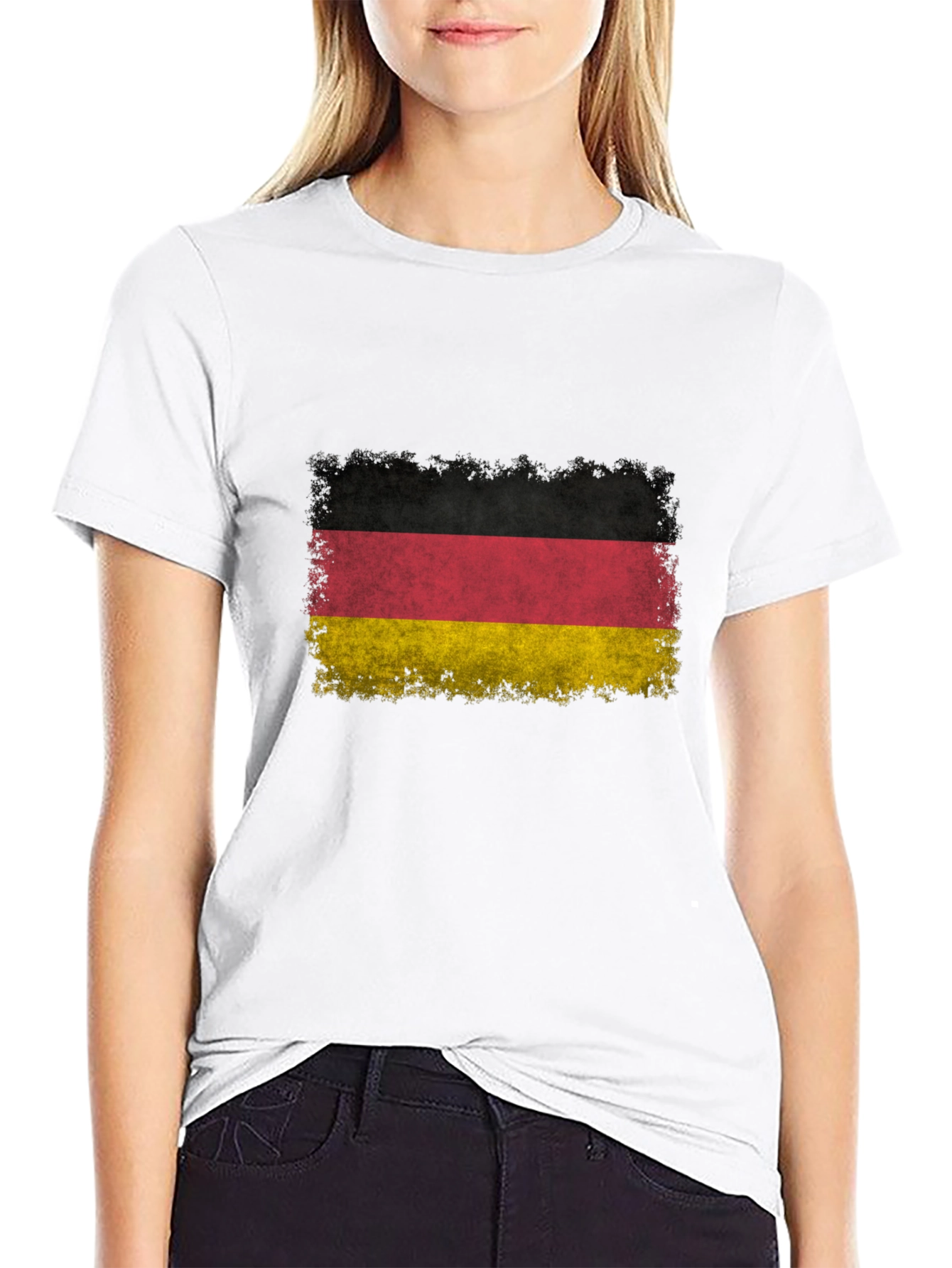 German Flag T-Shirt - Distressed Design