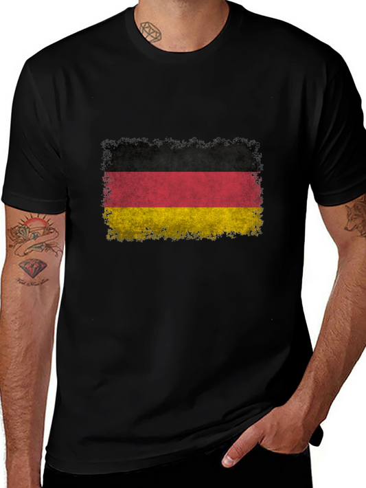 German Flag T-Shirt - Distressed Design
