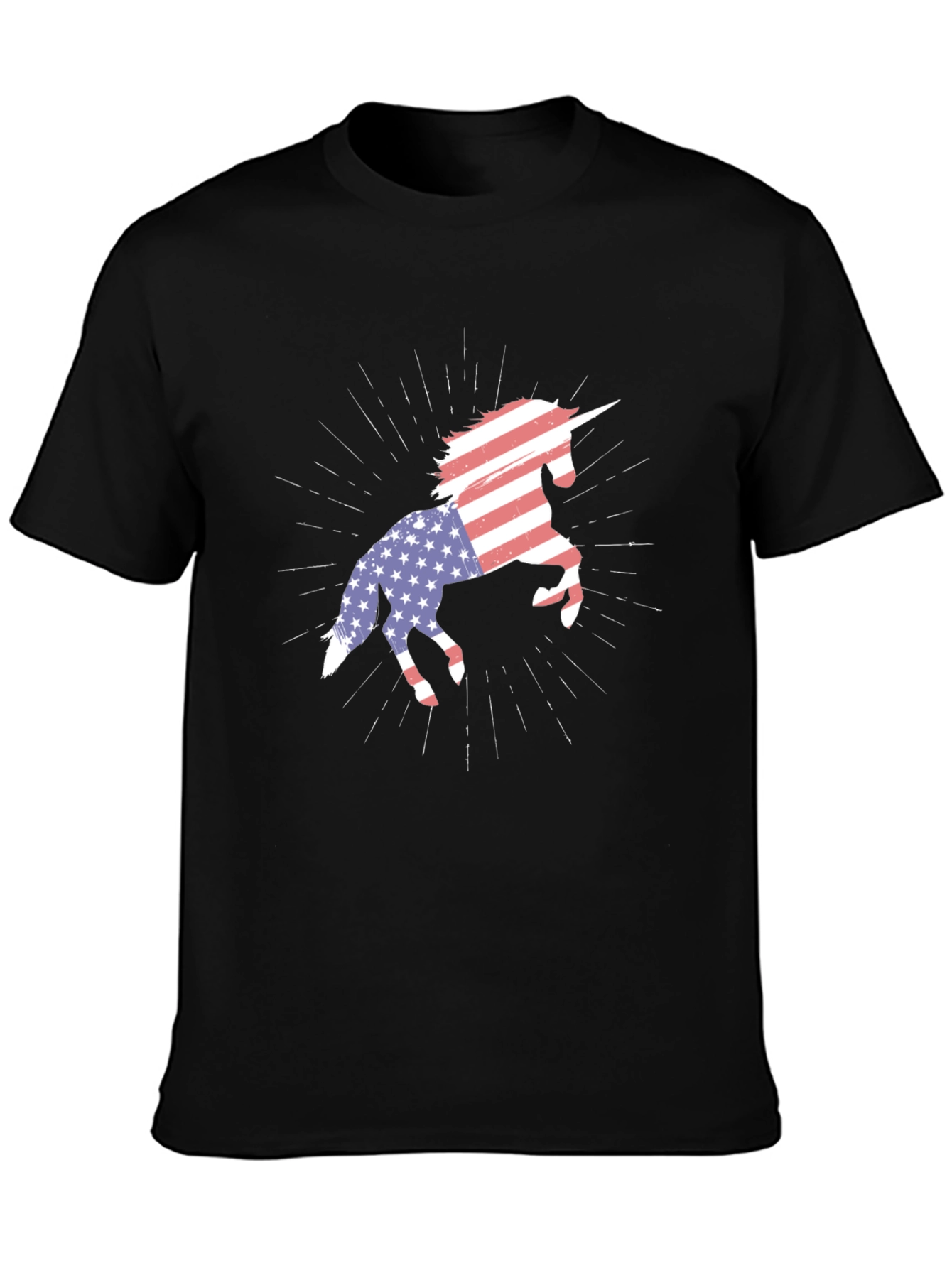 American Flag Unicorn T-Shirt