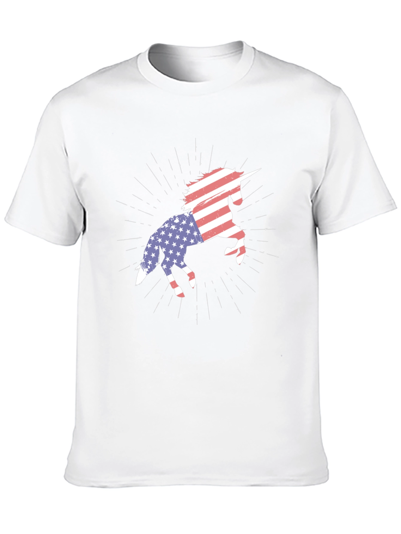 American Flag Unicorn T-Shirt