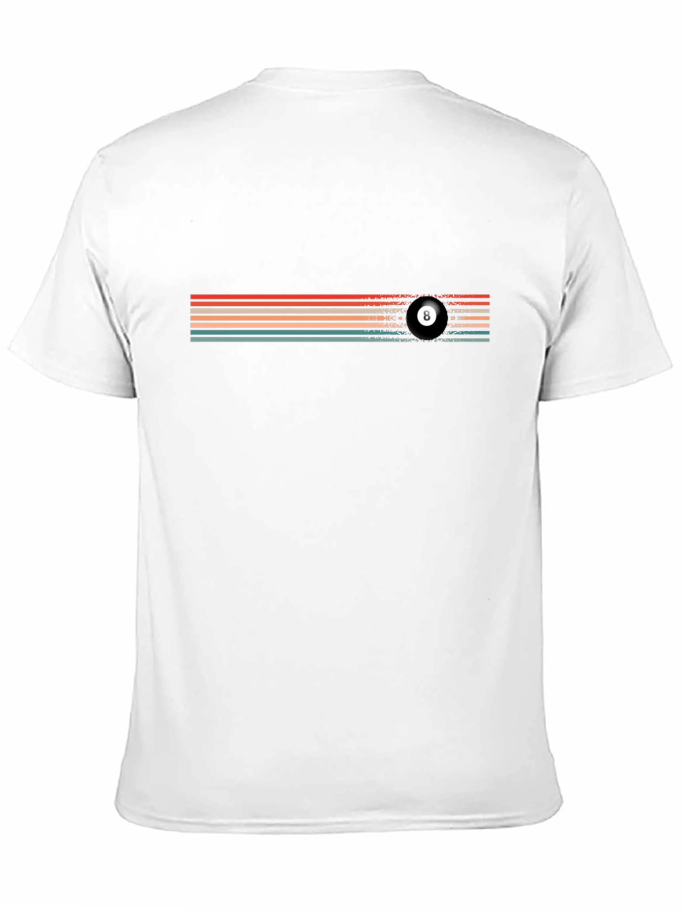 Retro Eight Ball Graphic Tee - Soft Cotton Blend