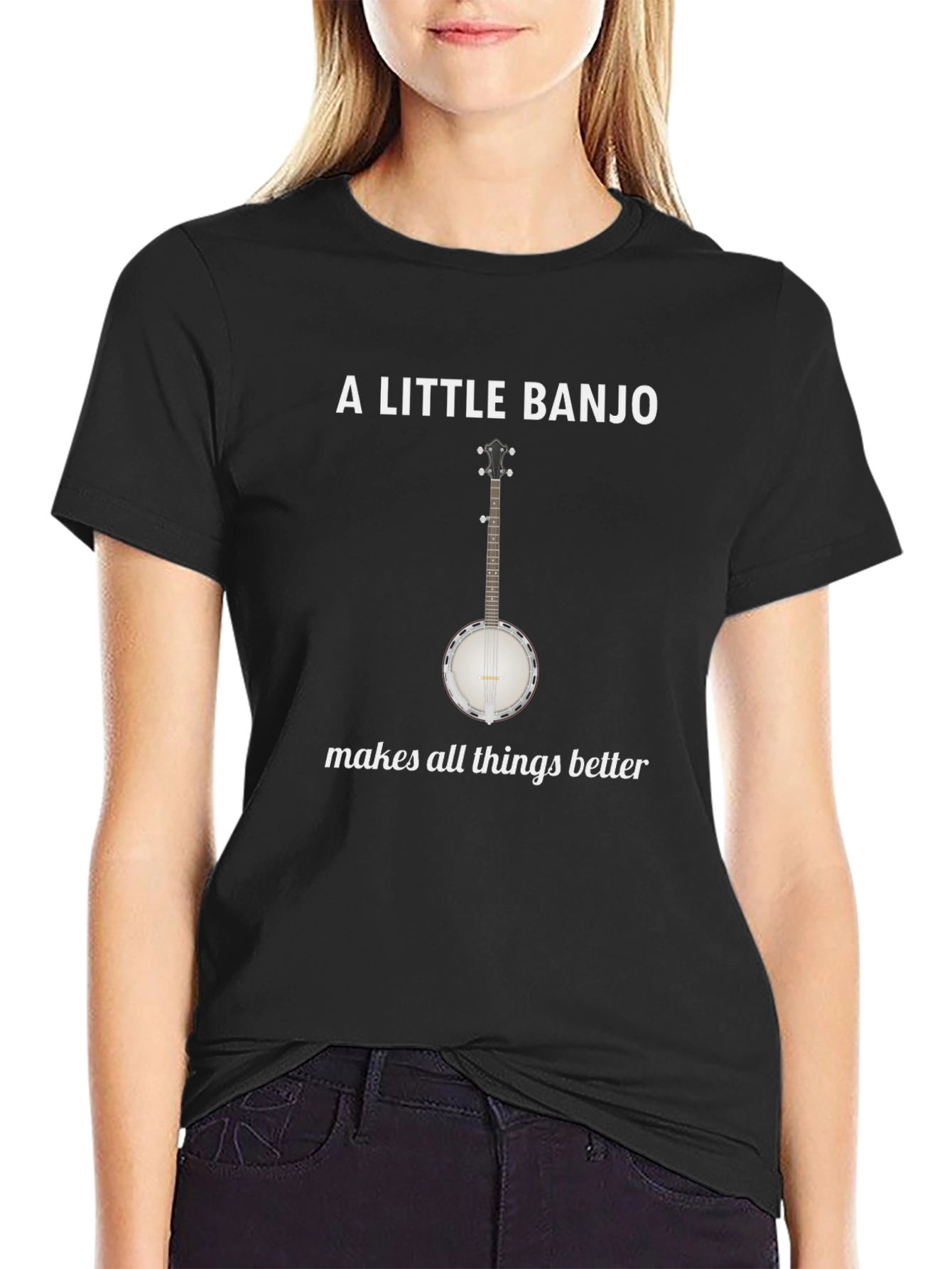 A Little Banjo Makes Things Better Graphic Tee