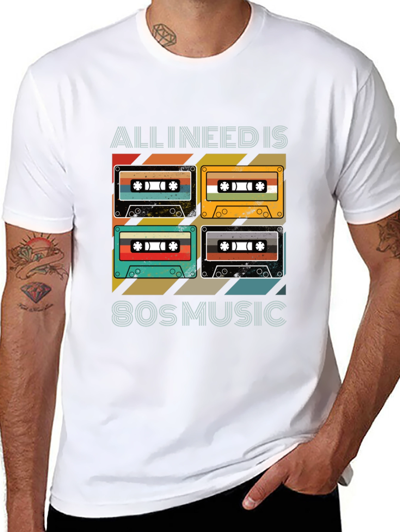 80s Music Cassette T-Shirt - Retro Style
