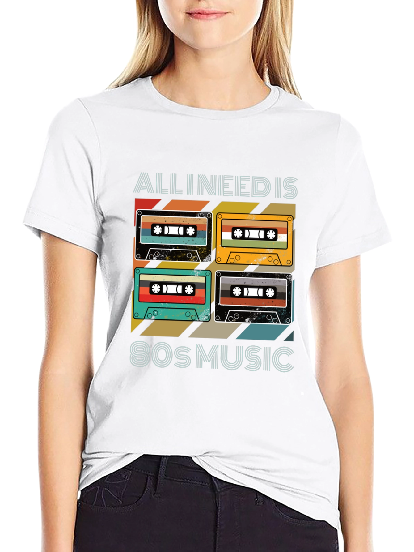80s Music Cassette T-Shirt - Retro Style