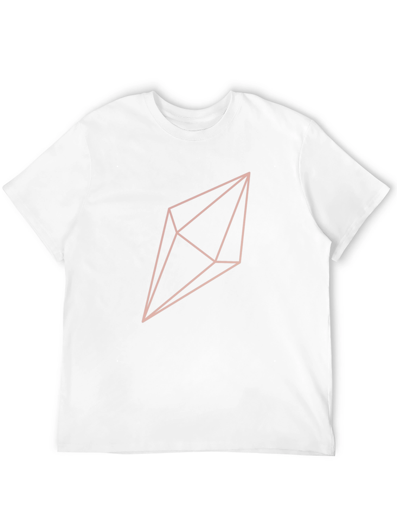 Geometric Crystal Graphic T-Shirt - Black