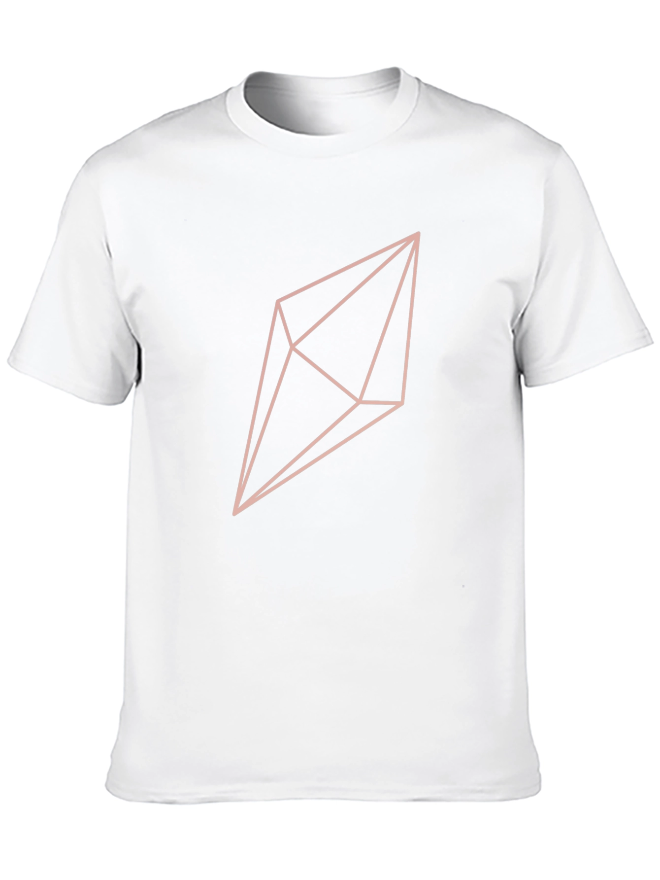 Geometric Crystal Graphic T-Shirt - Black