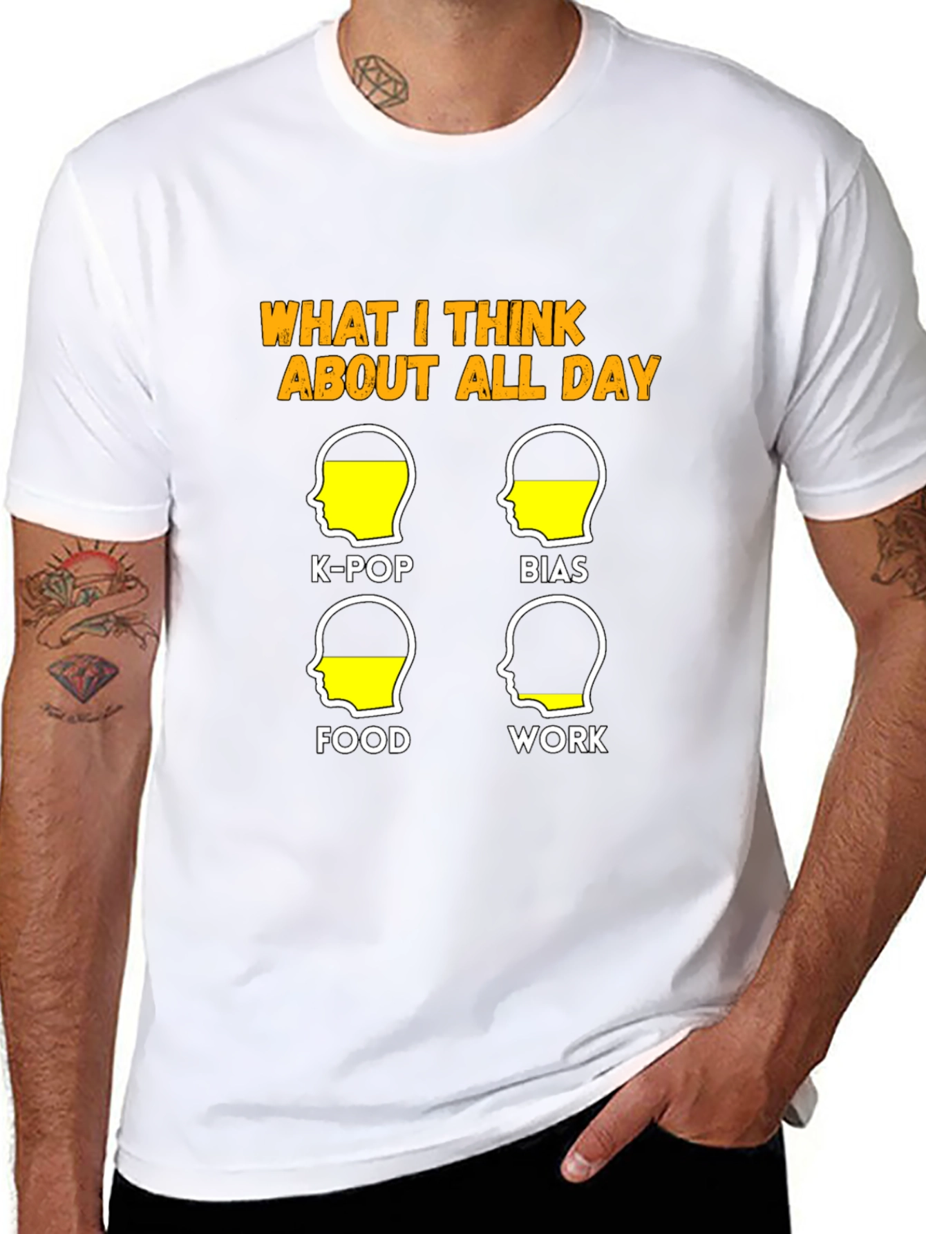 K-Pop Bias Food Work T-Shirt