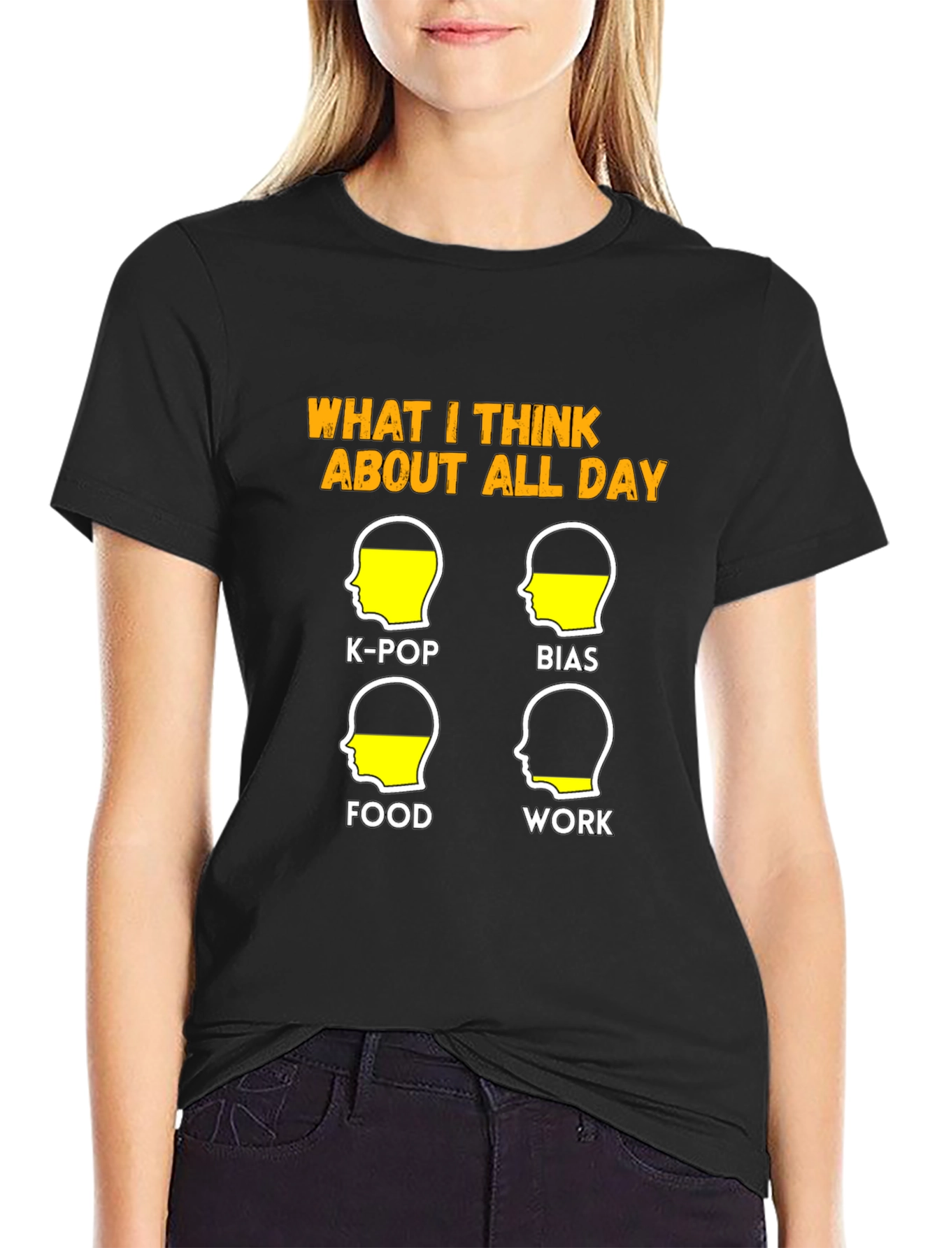 K-Pop Bias Food Work T-Shirt