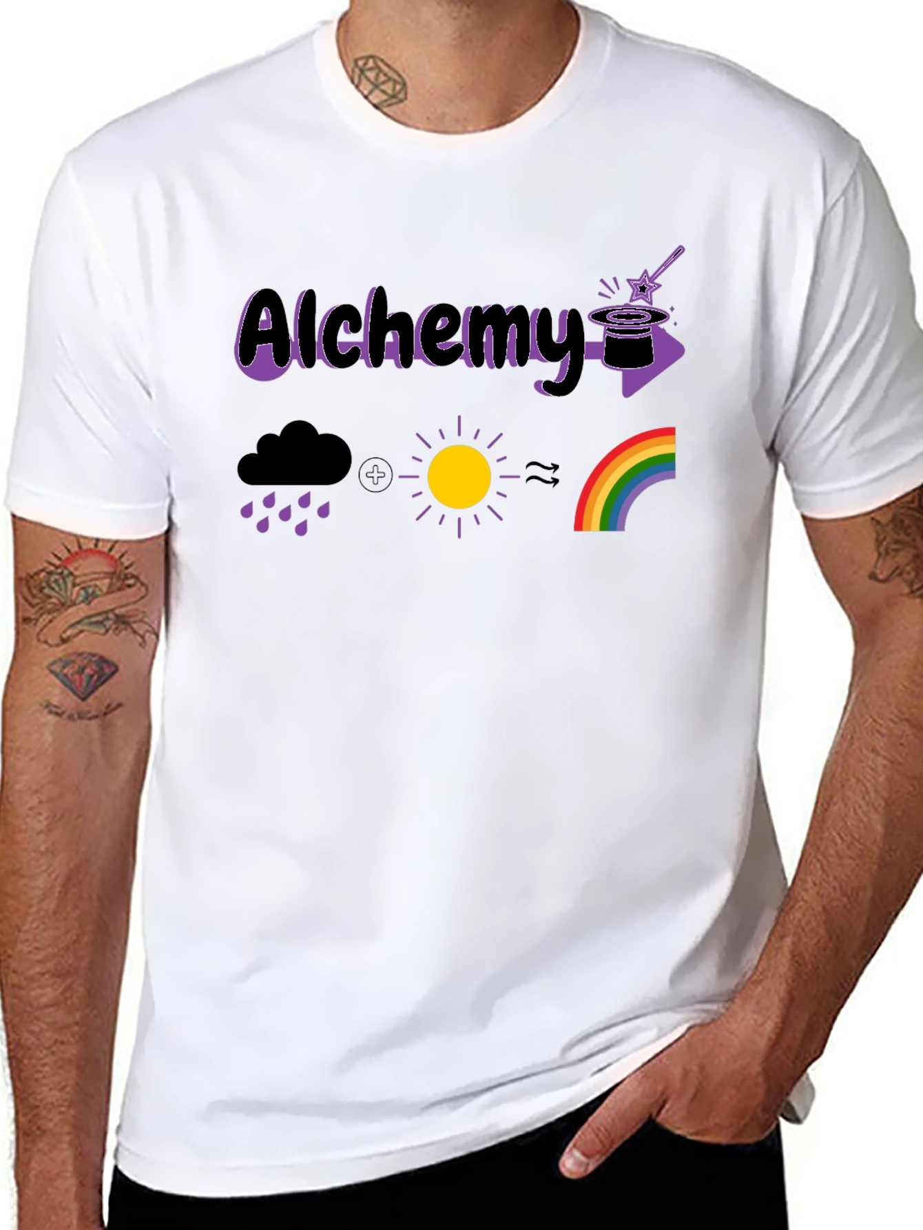 Alchemy Graphic T-Shirt - Weather Elements Design