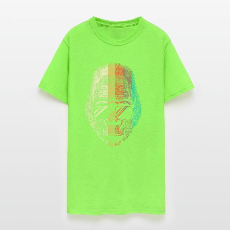 Zoo Animal Wearing Glasses Retro Gorilla Face