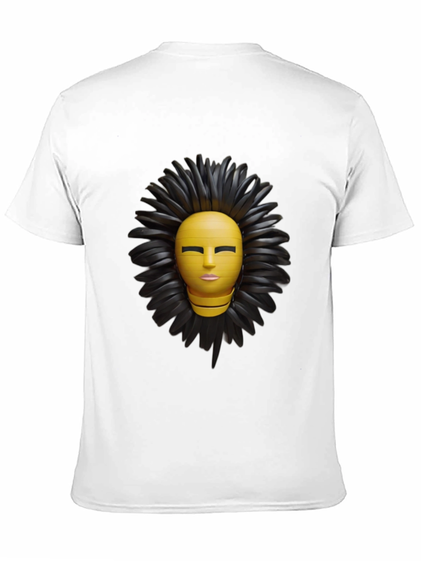 Abstract Face Graphic Print T-Shirt