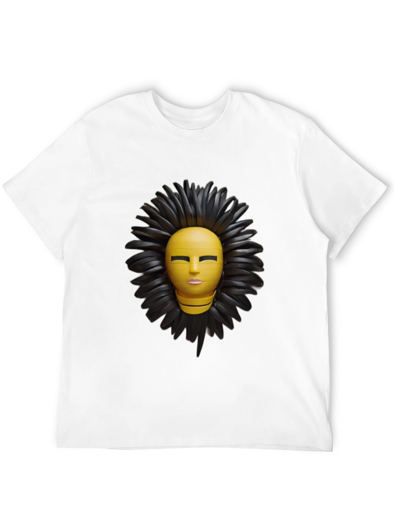 Abstract Face Graphic Print T-Shirt