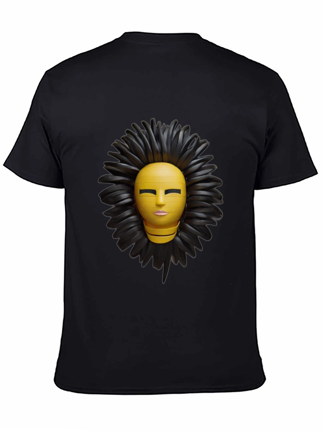 Abstract Face Graphic Print T-Shirt