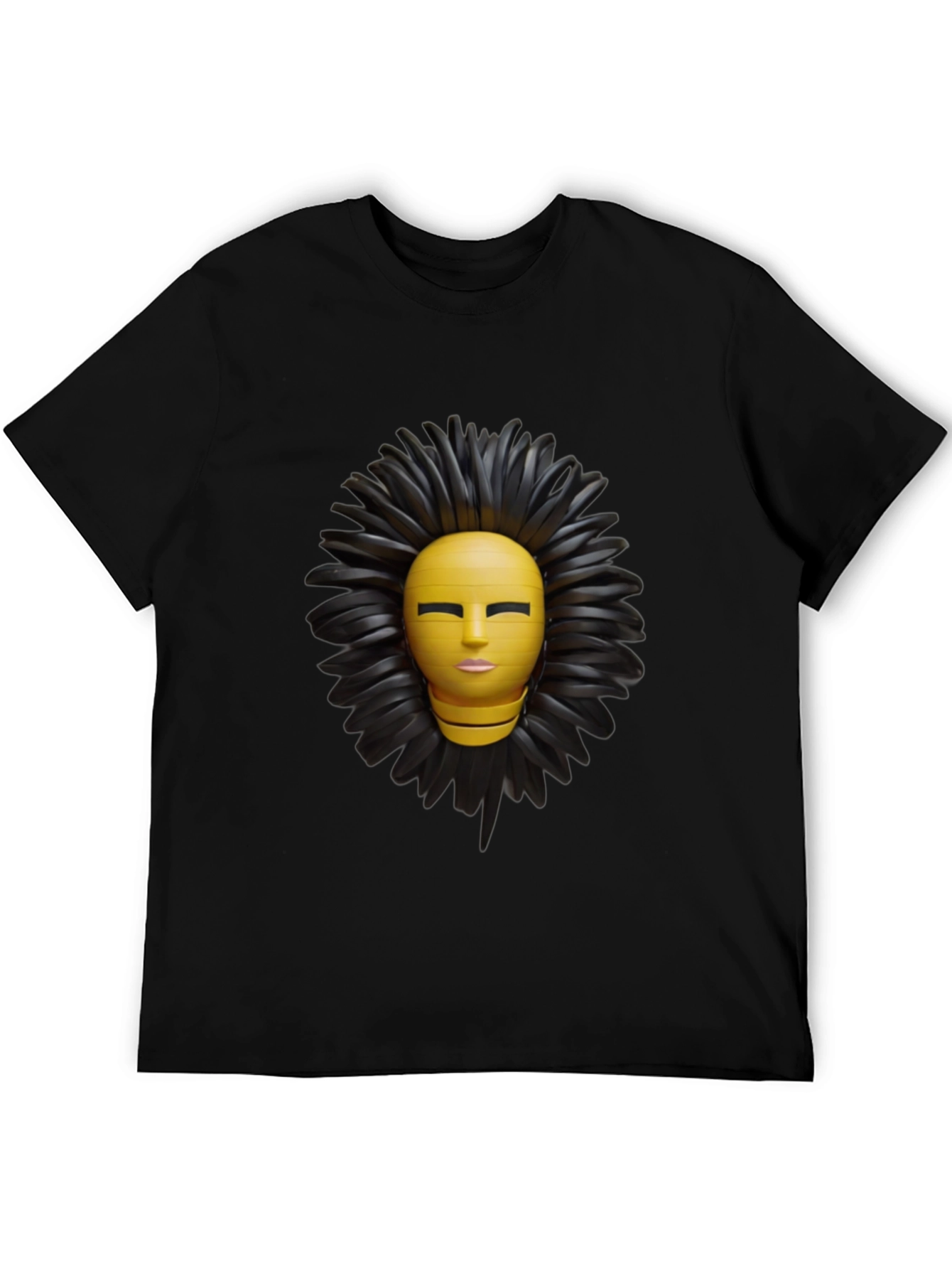 Abstract Face Graphic Print T-Shirt