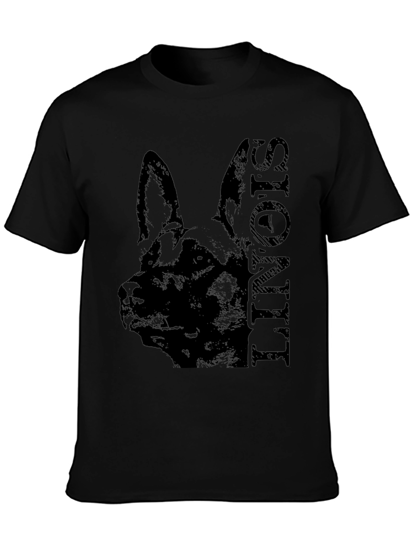 German Shepherd Silhouette T-Shirt – Classic Dog Lover Graphic Tee Gift
