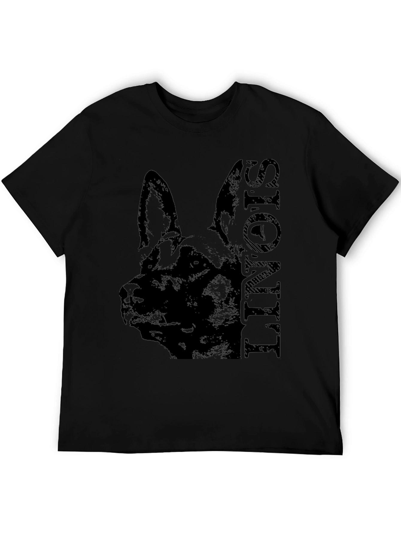 German Shepherd Silhouette T-Shirt – Classic Dog Lover Graphic Tee Gift